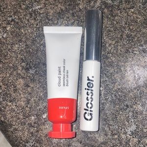 Glossier blush and brow